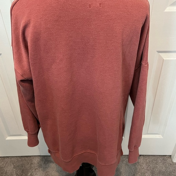 Aerie size S Oversized Mauve Dusty Rose Pullover Sweatshirt - Picture 10 of 15